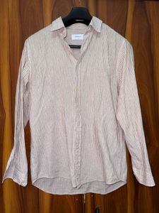Men's Striped Casual Shirt | Size(Medium)