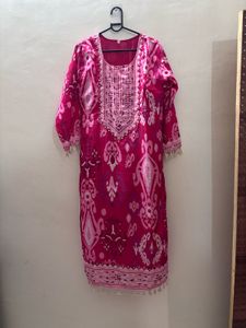 Beautiful Pink Ethnic Kurta Set with Dupatta