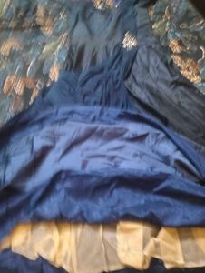 Elegant Embellished Navy Blue Dress