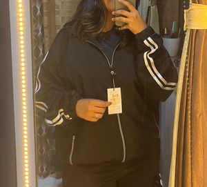 windsheater Stylish Black Track Jacket