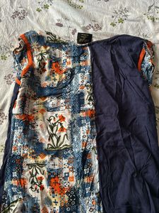 Stylish Floral Print Kurta
