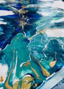 Fluid Art On Canvas