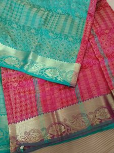 Green Embossed Soft Silk Saree