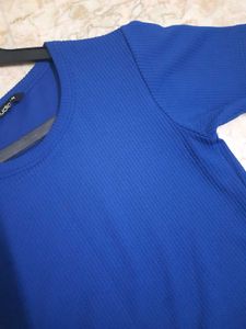 Blue Crop Top