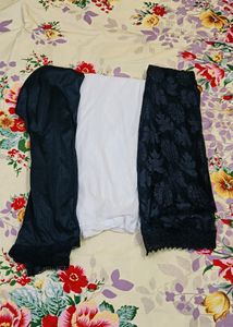 4 Dupattas With One Multi Colour Lace