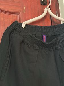 Black Wide Leg Casual Pants