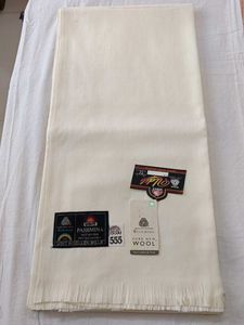 Cream Pashmina Wool Shawl