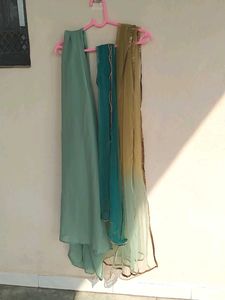 Green dupatta combo of 3