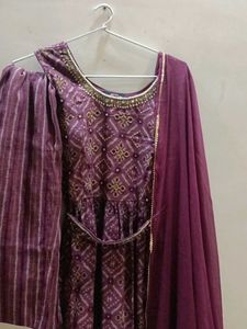 Elegant Purple Indian Kurti Dress