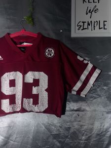Adidas Maroon "93" Jersey Top