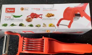 Apex Twin Cutter With Peeler.. Red