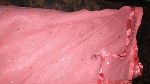Pink Net Dupatta