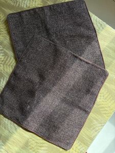 Set of 5 Brown Textured Pillow Covers