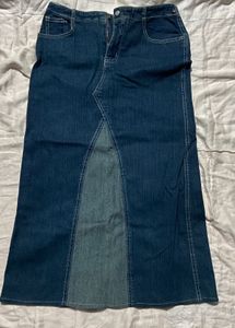 Y2K Denim Midi Skirt