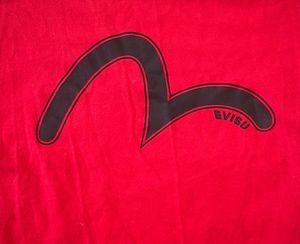 EVISU Red Graphic T-Shirt