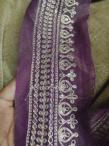 Embroidered Purple lace