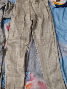 Elegant Grey Kurta Set front back same