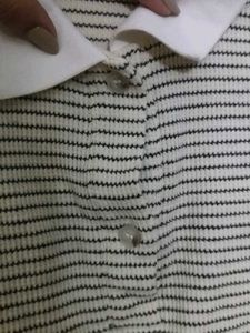 Balck and white striped crop top