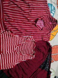 Red Striped toos