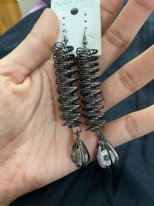 Unique Wire Wrapped Dangle Earrings