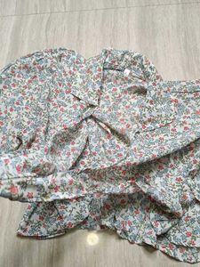Charming Floral Print Dress