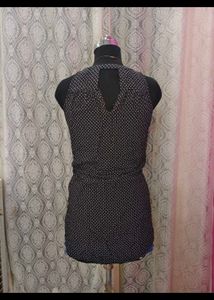 Chic Polka Dot Halter Dress