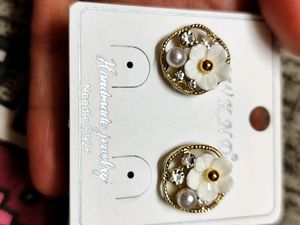 Korean 3D Flower Earring