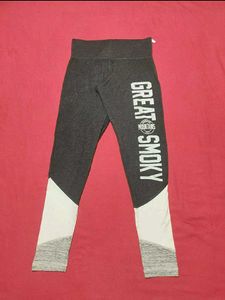 Grey Printed Leggings - Small Size