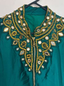 Green Jacket-style Gown
