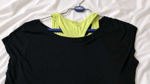 Teamspirit Typographic Twofer Top