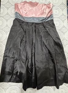 3 for 999 Strapless Pink &amp; Black Party Dress