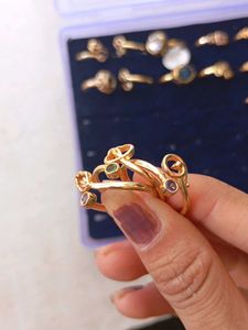 Set of 3 Cute Gold Rings