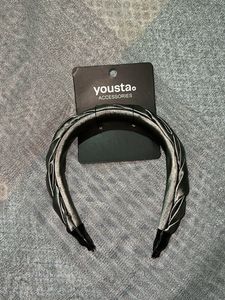 Satin Silverish Grey Headband