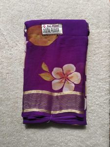Beautiful Floral Print Saree