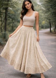 Elegant Printed Ethnic Skirt