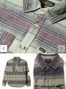 Dark Seas Summit Striped Flannel Shirt