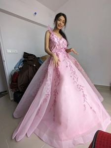 Heavy Pink Mesh GOWN
