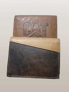 CAT Leather Wallet For Unisex