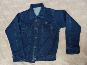 *Free Delivery*🔥Classic Cropped Blue Denim Jacket