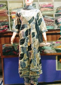 Printed Anarkali Cotton Suit