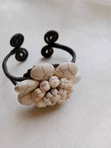 Boho Stone &amp; Wire Cuff Bracelet