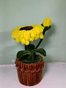 Yellow Pipe Cleaner Sunflower