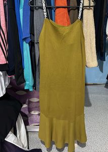 Olive Green Casual Dress