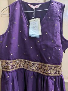 Elegant Purple Ethnic Gown