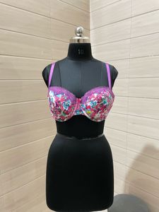 40D George Imported Floral Print Bra
