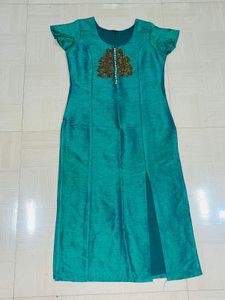 Beautiful Teal Kurta Set with Dupatta