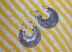 Red Leaf Design Jhumka Earrings(All 4 pair)