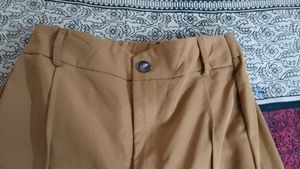 Formal Brown Pant With Strecheble Waist