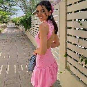 Barbie Pink Ribbed Bubble Dress