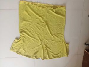 Yellow Textured Tunic Top